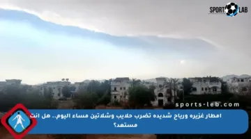 أمطار غزيرة ورياح شديدة تضرب حلايب وشلاتين مساء اليوم.. هل أنت مستعد؟